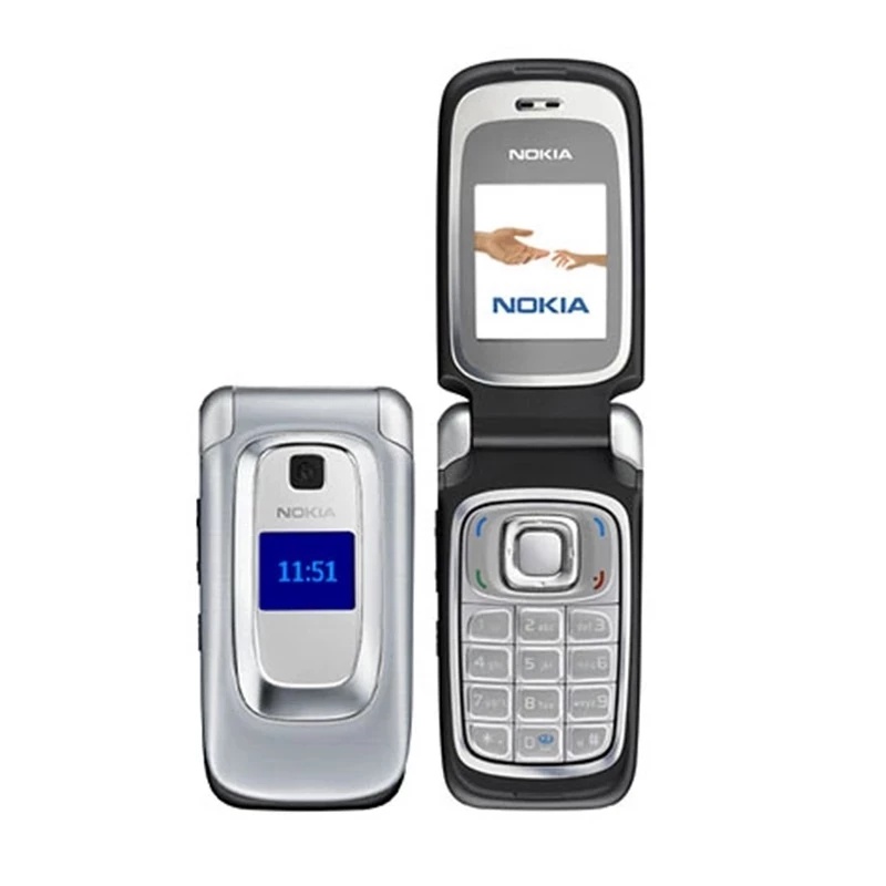 โทรศัพท์มือถือ Nokias 6085 2G GSM ปลดล็อคพลิกโทรศัพท์มือถือเก่าคุณภาพดี