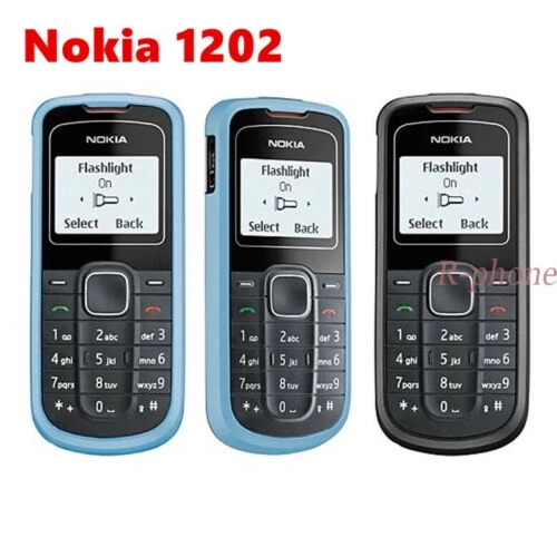 โทรศัพท์มือถือ Nokias 1202 GSM ปลดล็อคโทรศัพท์คุณภาพดี