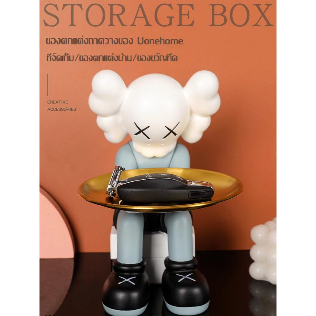 UoneHome พร้อมส่ง ♥ H124 ตุ๊กตาเรซิน โมเดลKaws ฟิกเกอร์รูปปั้นเรซิน อุปกรณ์แต่งบ้านเก๋ๆ แบบสร้างสรรรค์ ของขวัญ/แต่งบ้าน