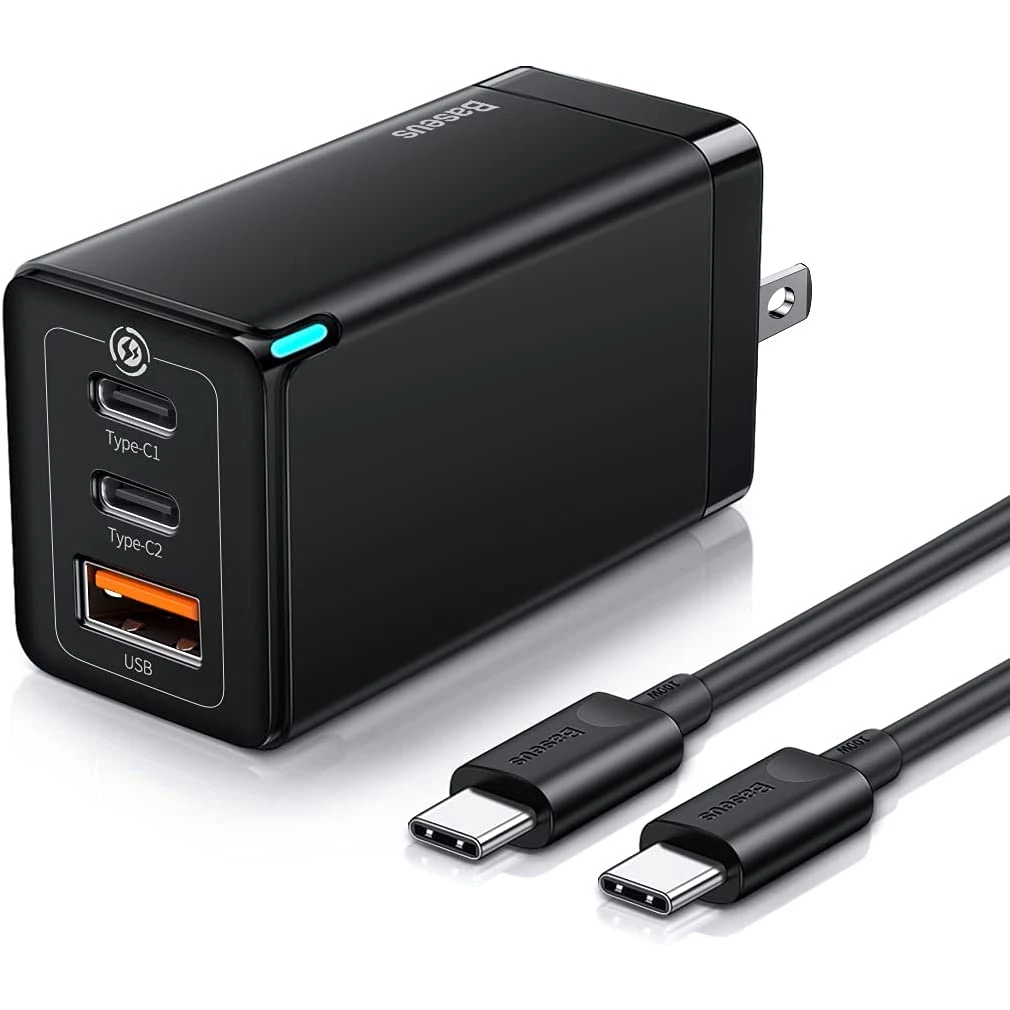 53% OFF Baseus หัวชาร์จเร็ว GaN 65W Adapter Quick Charger type C ที่ชาร์จเร็ว ชุดชาร์จเร็ว อะแดปเตอร์ samsung vivo ฿835.00 6พัน+ sold Comm Rate 11% Get Link