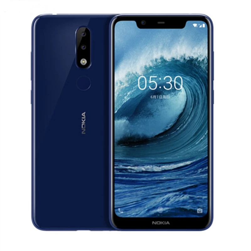 โทรศัพท์มือถือ Nokia 5.1Plus Nokia X5 Octa-core 5.86Inches LTE ลายนิ้วมือโทรศัพท์มือถือสมาร์ทโฟน Dual Sim