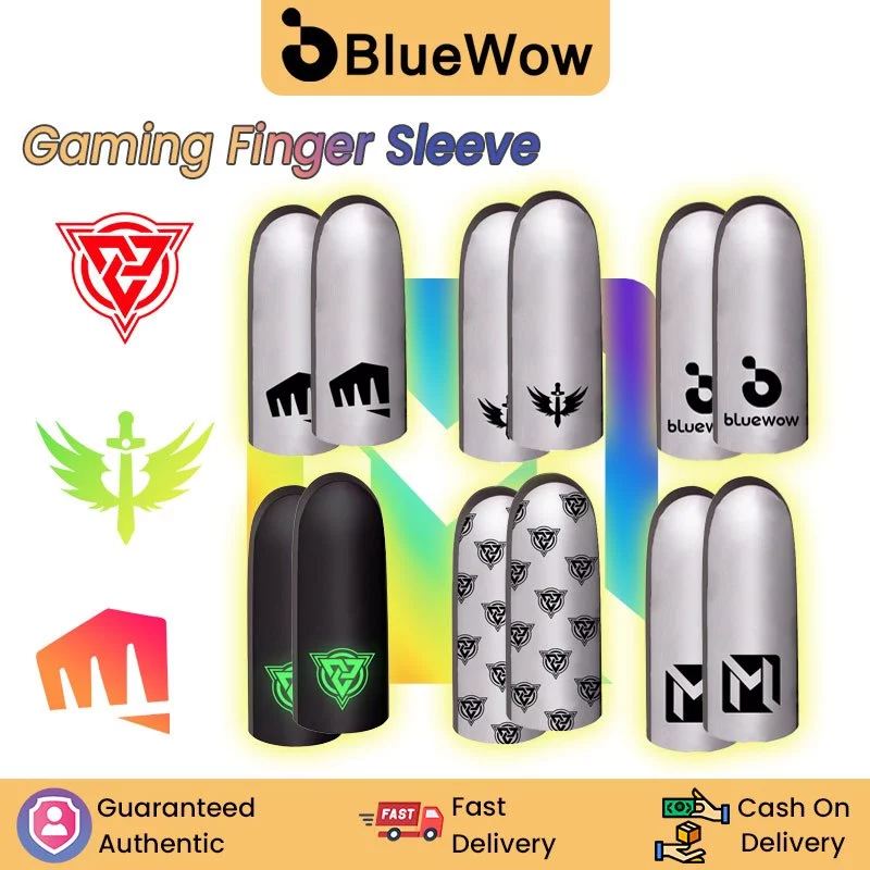 Bluewow Gaming Finger Sleeve สําหรับ PUBG Breathable ปลายนิ้ว Sweatproof Anti-slip ถุงมือปลายนิ้ว
