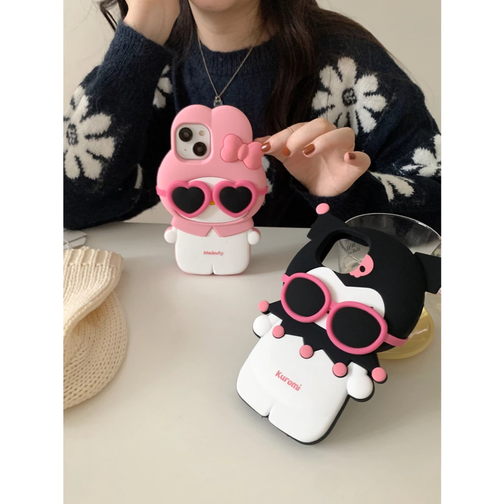 13pro 14pro 12Pro 11 Max 15 เคส iphone น่ารักการ์ตูน kuromi โทรศัพท์มือถือ case15pro Max ซิลิโคนปกอ่อน pxa6