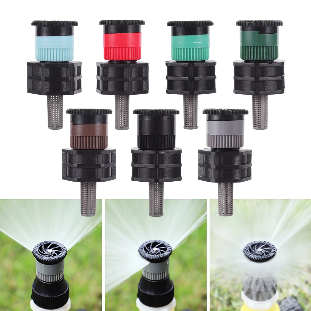 0 ~ 360 องศาปรับหัวฉีดป๊อปอัพรดน้ําสปริงเกลอร์สวนสวนสวนฟาร์มหญ้าสนามหญ้าพืชชลประทานเครื่องมือ