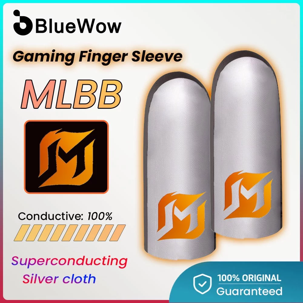 MLBBBlueWow Gaming Finger Sleeve ถุงมือเกมมือถือสําหรับ MLBB Breathable Finger Sleeve Anti-slip