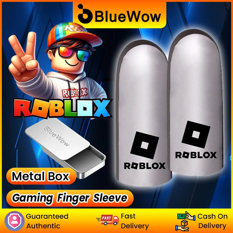 RobloxBlueWow Gaming Finger Sleeve สําหรับ MLBB Breathable ปลายนิ้ว Sweatproof Anti-slip ถุงมือปลายนิ้ว