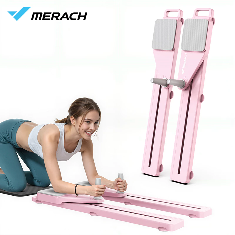 MERACH เครื่องสกีขา อุปกรณ์ออกกำลังกาย ฝึกกล้ามเนื้ออุ้งเชิงกราน อุปกรณ์ออกกําลังกายขา อุปกรณ์ การฝึกความแข็งแรงของขา เครื่อง อุปกรณ์กีฬาพับได้ pilates board