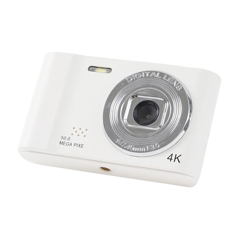 กล้องดิจิตอล 4K Travel Selfie กล้อง 50MP HD ซูมเลนส์คู่หน้าจอการถ่ายภาพรายการระดับเด็ก Campus Mini Retro Cam