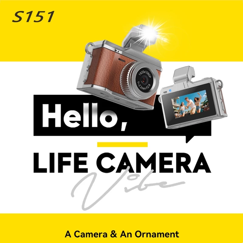 Mini Retro Digital Camera 0.96 นิ้วหน้าจอ 1080p ขนาดเล็กแบบพกพา Video Recorder Photo กล้อง CCD Mini กล้องสําหรับนักเรียนทุกวัน Vlog อุปกรณ์บันทึก