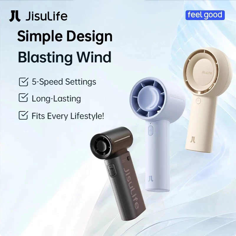 58% OFF JisuLife พัดลมมือถือ life9 life10 FA43 พัดลมเจ็ทแบบพกพาอันทรงพลังพร้อมแบตเตอรี่ขยายการทําความเย็นอย่างต่อเนื่องไม่จําเป็นต้องชาร์จบ่อยครั้ง ฿589.00 71 sold Comm Rate 6% Get Link