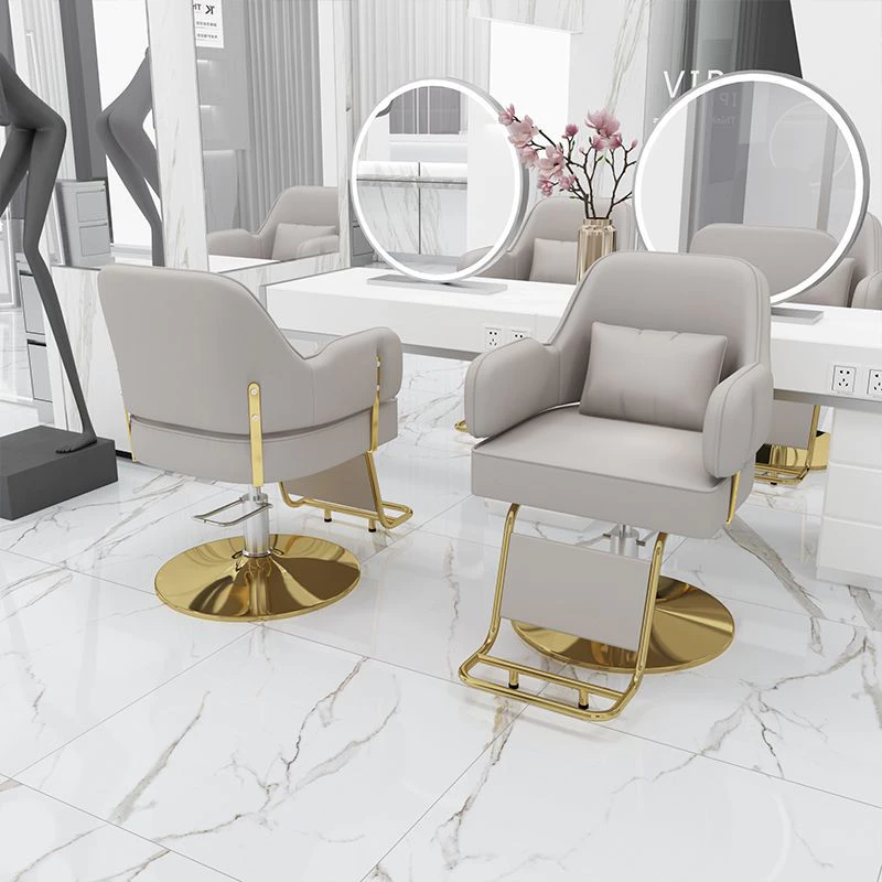 เก้าอี้ตัดผมเก้าอี้ตัดผมชายเก้าอี้จัดแต่งทรงผมแบบเรียบง่ายจากร้านทําผมระดับไฮเอนด์เก้าอี้ร้านทําผมพิเศษเก้าอี้ร้านเสริมสวยหวี