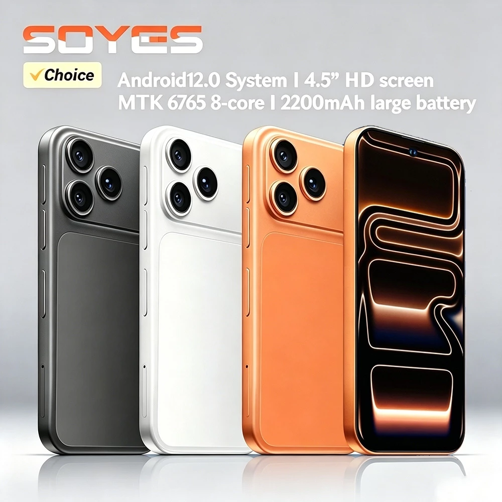 ใหม่ i17 Mini 4G สมาร์ทโฟน 4.5 นิ้ว Android 12.0 2GB + 16GB/4GB + 32GB Dual SIM Dual Camera โทรศัพท์มือถือ