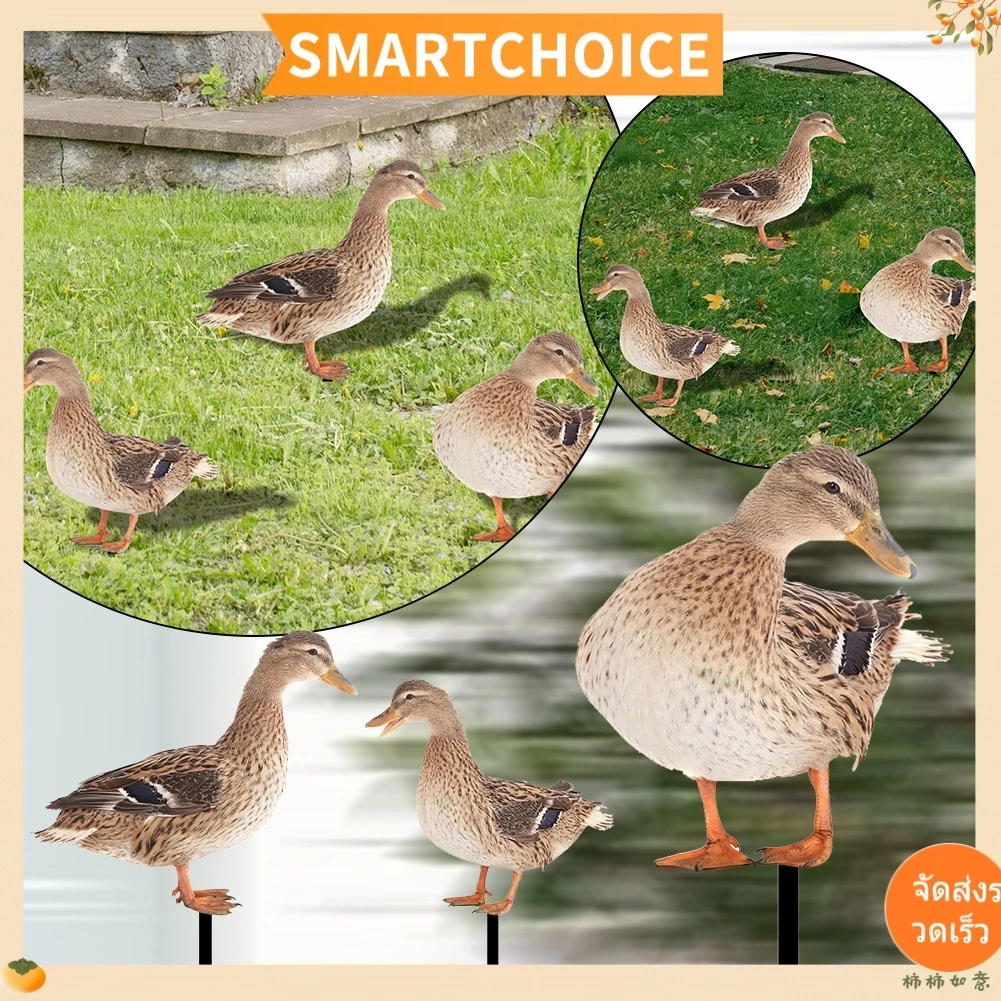 <SMARTCHOICE>เป็ดสวนStakeตกแต่งสวนไก่สวนตัวเลขสวนรูปปั้นตกแต่ง❀