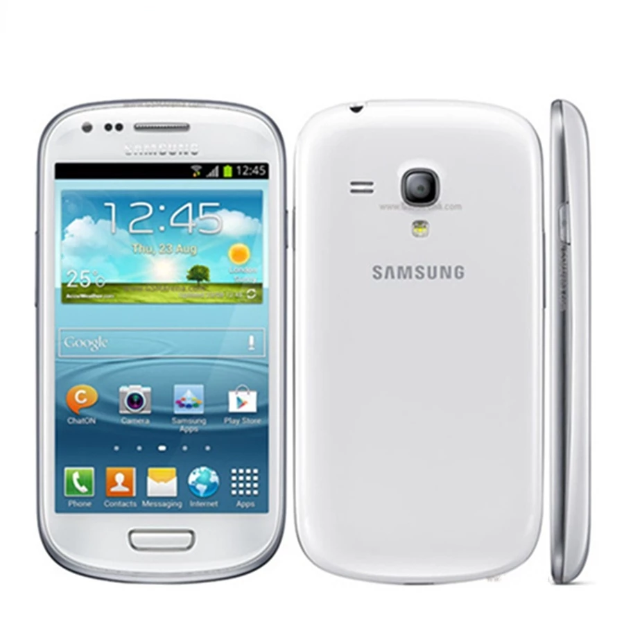 I8190 เดิมปลดล็อค Samsung I8190 Galaxy SIII mini 4.0 นิ้ว 1GB RAM + 8GB ROM 5MP Android โทรศัพท์มือถือ OS GPS WIFI สมาร์ทโฟน