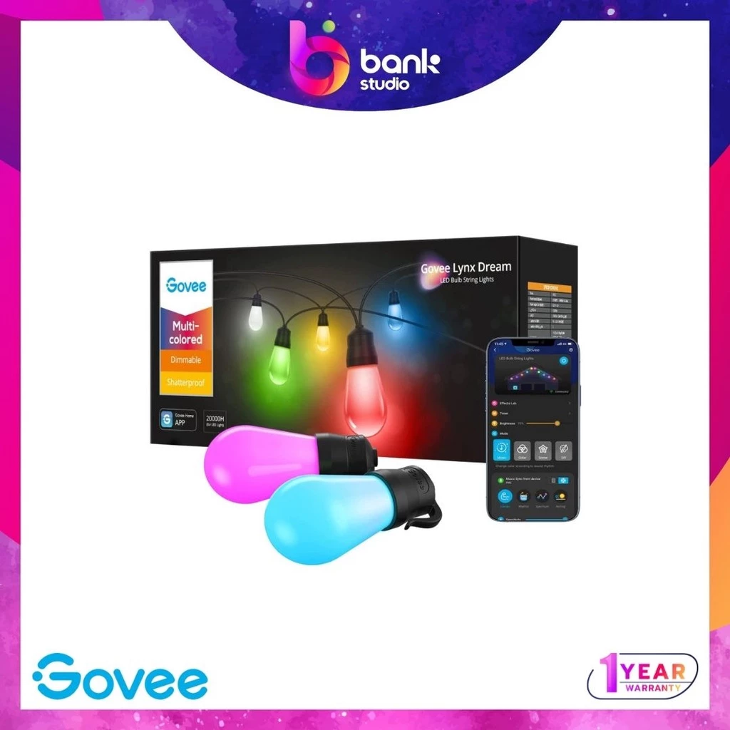 Govee Outdoor Bulb String Lights Feature Image