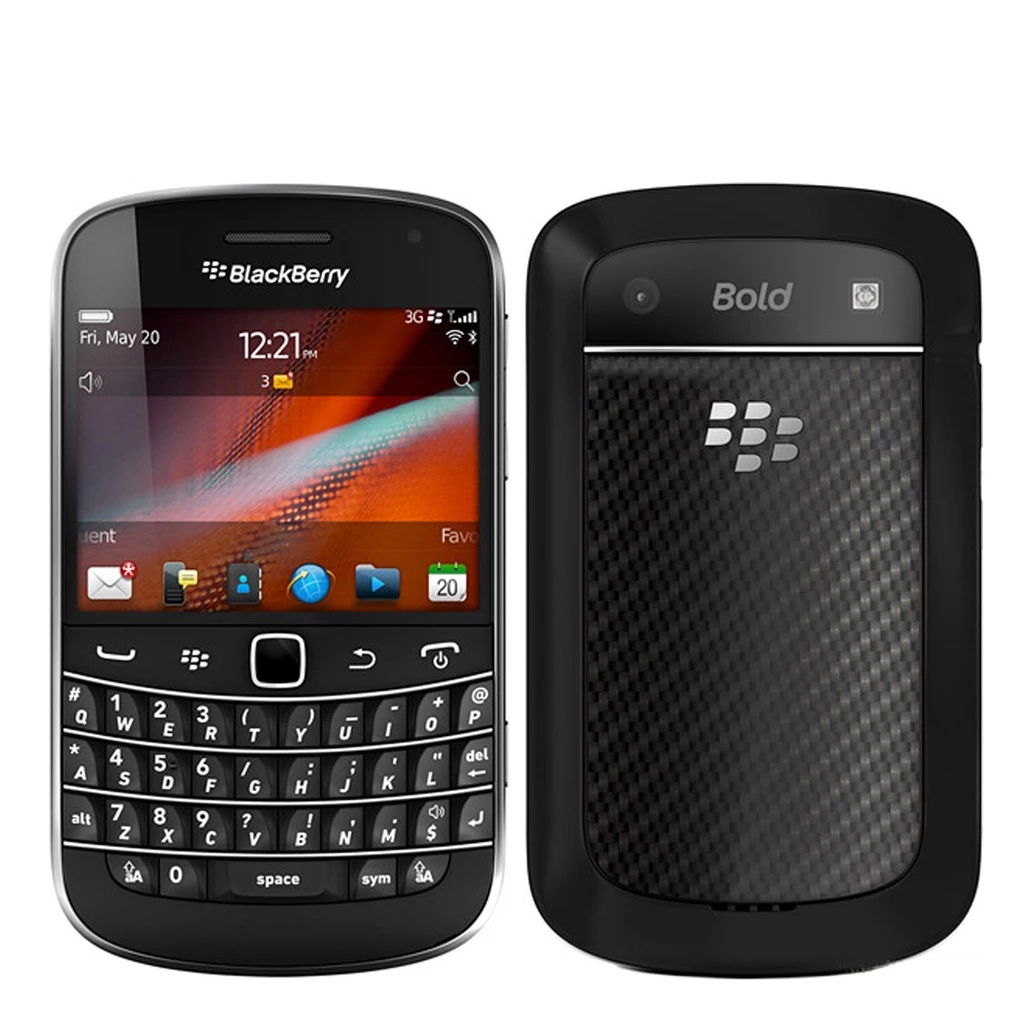Blackberry 9930 โทรศัพท์มือถือ Bold Qwerty Keypad 2G/3G เครือข่าย 2.8 "หน้าจอสัมผัส WiFi