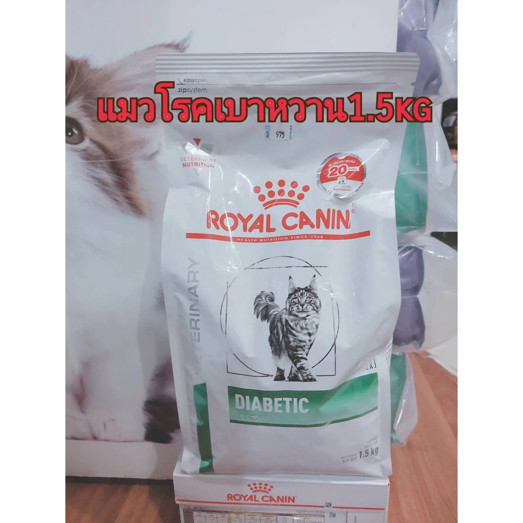 Royal Canin Diabetic อาหารแมว สูตรแมวโรคเบาหวาน ขนาด 1.5 กก.21/07/26 พร้อมจัดส่งด่วน