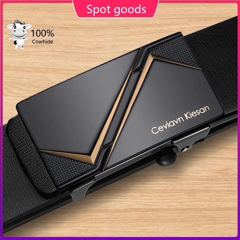 16% OFF เข็มขัดหนังวัวแท้ 100% หัวเข็มขัดอัลลอย อัตโนมัติ สไตล์นักธุรกิจ แฟชั่นสําหรับผู้ชาย ฿233.00 218 sold Comm Rate 12% Get Link