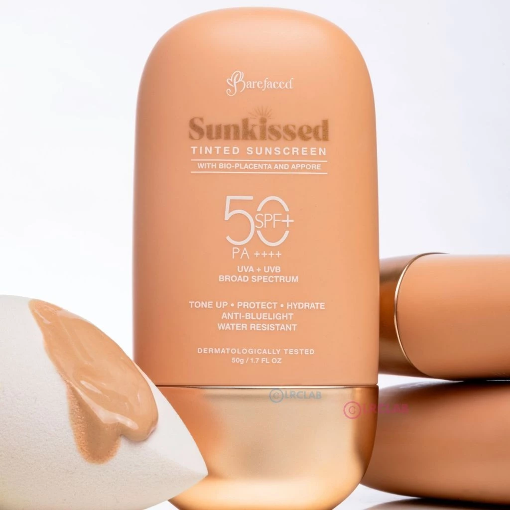 BAREFACED Sunkissed Tinted Sunscreen SPF 50 ครีมกันแดดสําหรับเด็ก originote sunisa vgo blk เครื่องสําอาง