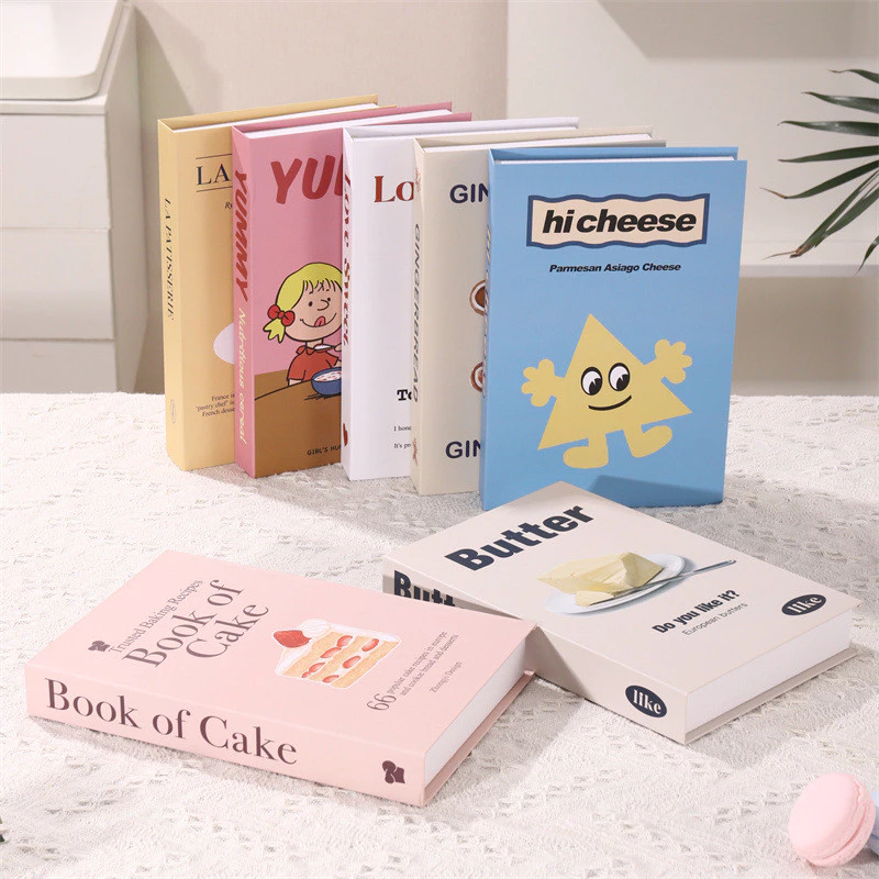 หนังสือปลอม หนังสือแต่งบ้าน หนังสือโชว์ หนังสือแต่งบ้าน พร๊อพถ่ายรูป หนังสือตกแต่ง สําหรับตกแต่งบ้าน คาเฟ่