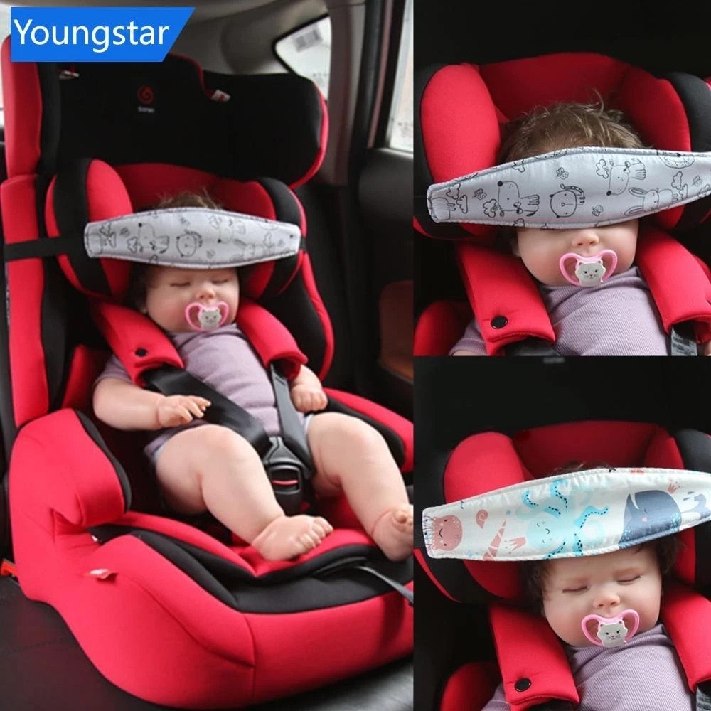 Fy เด็กรถที่นั่งหัวสนับสนุนเด็กรถเข็นเด็ก Fastening เข็มขัดปรับเด็กผู้หญิง Playpens Sleep Positioner เด็ก Saftey หมอน B2K7