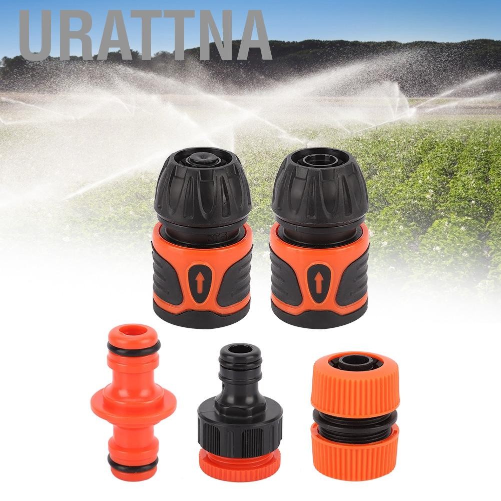 URATTNA b_uranus324.th-th 5pcs สวนสายสวนขั้วต่อท่อน้ำอย่างรวดเร็วอุปกรณ์ทำสวนอุปกรณ์ทำสวนสำหรับ 1/2