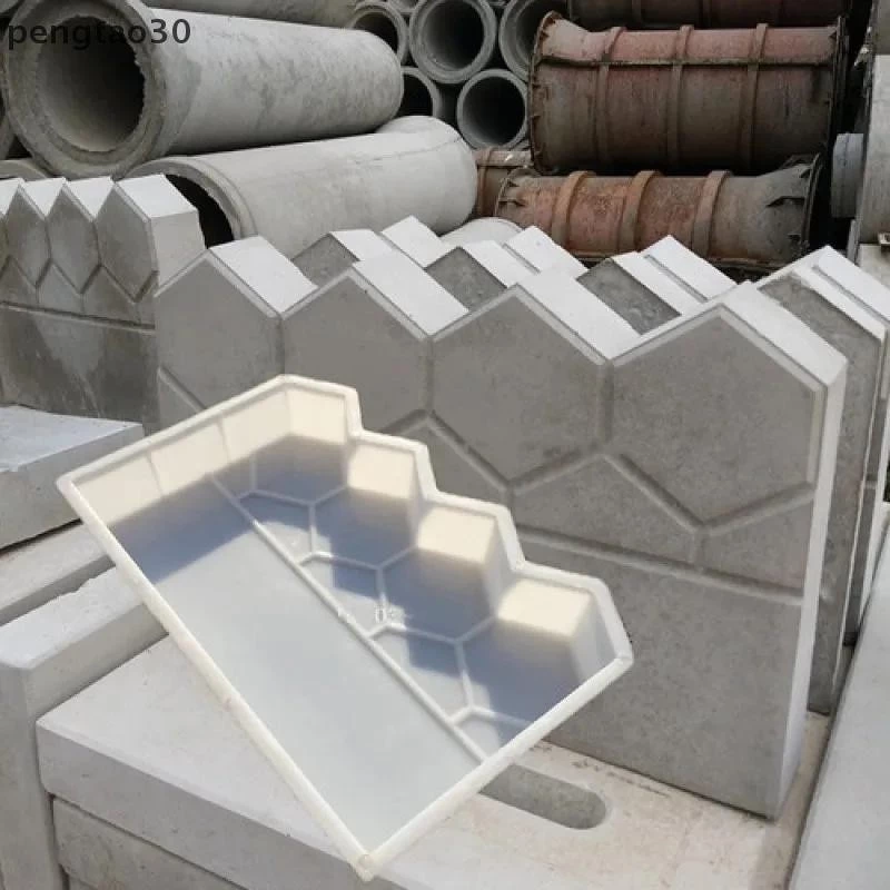 [pto] สวนขอบรั้วคอนกรีตแม่พิมพ์Reusable DIYสวนอิฐแม่พิมพ์สําหรับบ่อปลาBackyard Patioตกแต่งสวน [TH]