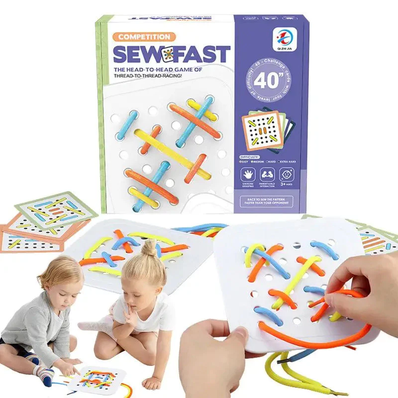 String ปริศนาสําหรับเด็ก Interactive Threading ของเล่นสําหรับเด็กวัยหัดเดิน Road Trip Essentials Early Learning ของเล่นสําหรับเด็กผู้หญิงเด็กวัยหัดเดินเด็ก