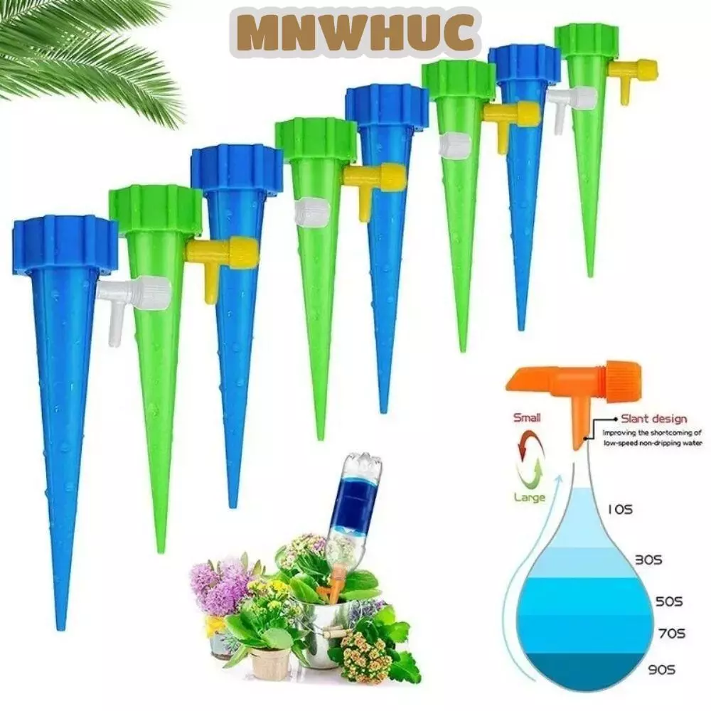 MNWHUC 1/4 ชิ้นสวนสปริงเกลอร์,ปรับระบบชลประทานอุปกรณ์รดน้ําอัตโนมัติ,สวนระบบสปริงเกลอร์อุปกรณ์สวน Houseplant ดอกไม้หม้อหยดเครื่องมือทําสวน
