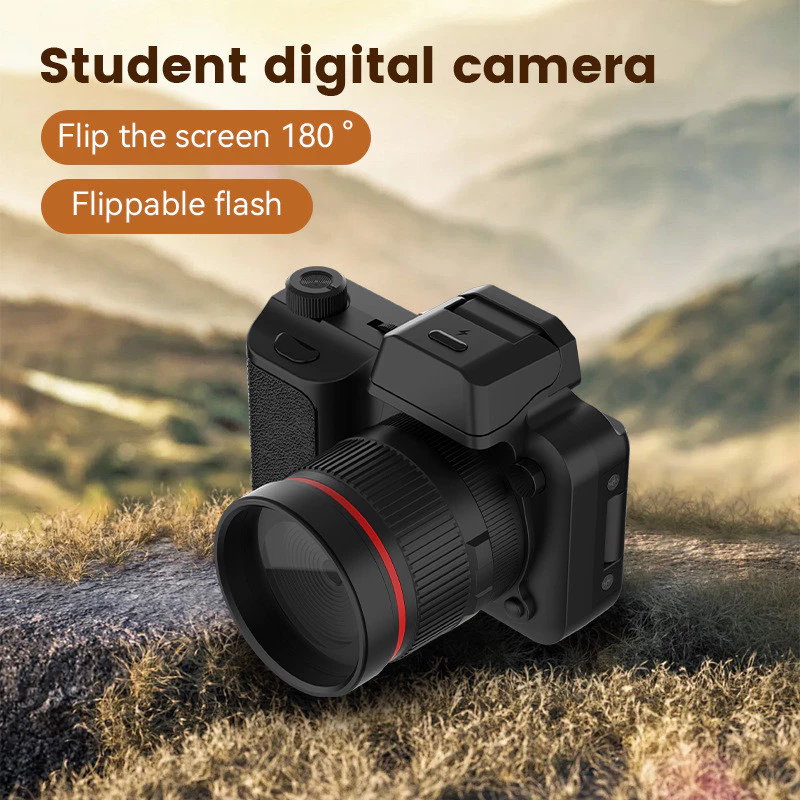 กล้องนักเรียน Introductory Girl ccd กล้องเด็กกล้องดิจิตอล Flip Display Screen HD กล้อง