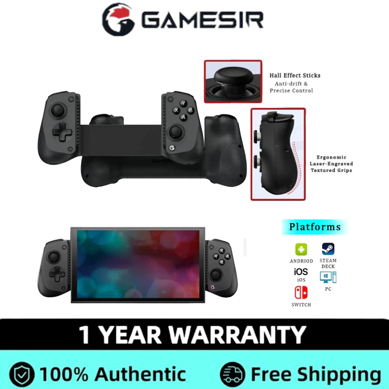 GameSir X5s บลูทูธไร้สายยืดGamepad IOS Android PC Switch2 อุปกรณ์เสริมเกมGenshin COD PUBG Steam Gaming