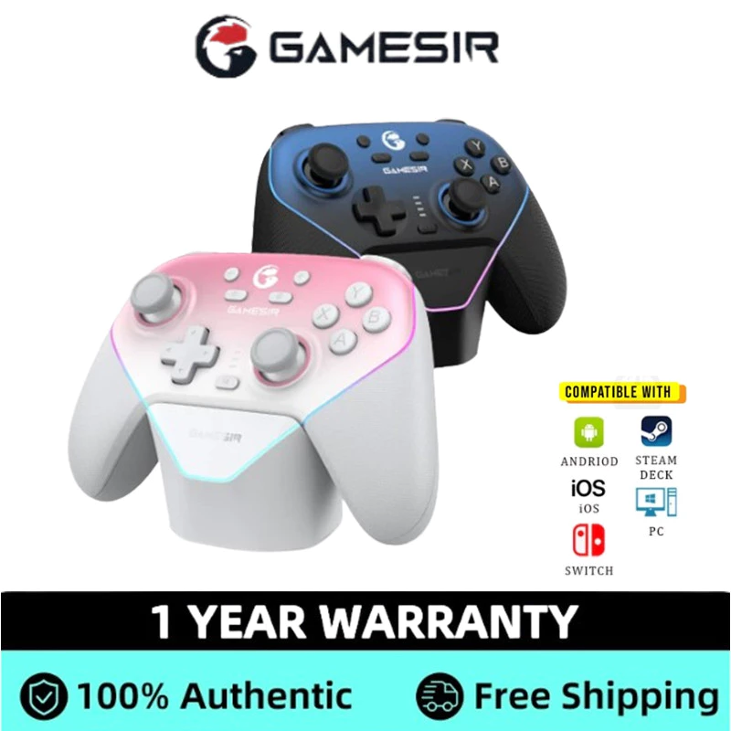 GameSir Nova Pro Supernova สวิตช์เกมแพดไร้สาย 2 เกมแพด Pro เกมแพด PC Steam Bluetooth Steam Gaming Nintendo Switch