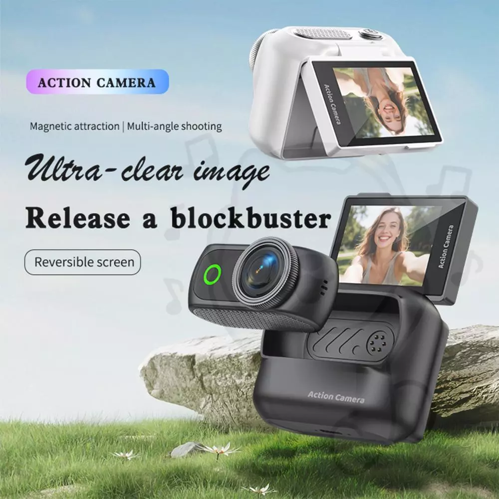 1080P HD Thumb Action กล้อง WiFi ท่องเที่ยวกลางแจ้งบันทึกกล้องแบบพกพาที่ถอดออกได้แม่เหล็กกีฬากล้องสําหรับเด็กผู้ใหญ่