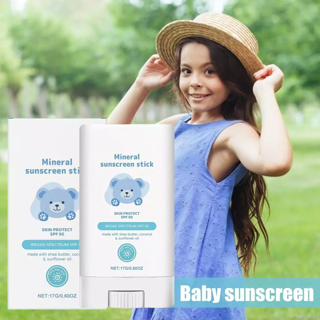 โลชั่นกันแดดสําหรับเด็ก ครีมกันแดดสําหรับใบหน้าและร่างกายเด็ก Mild ครีมกันแดดแบบพกพา Face Stick สําหรับ tayenith