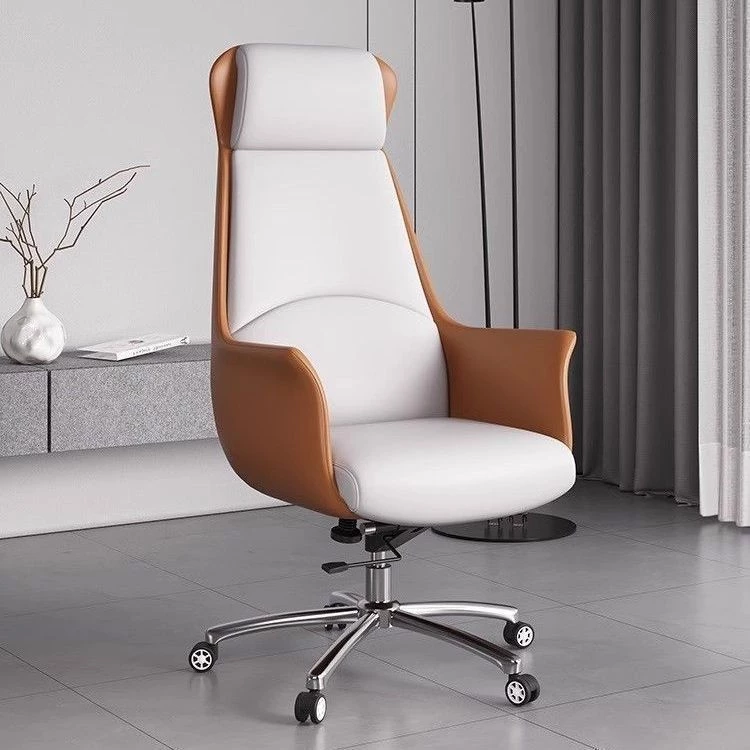 เก้าอี้ Boss เก้าอี้สำนักงานหนัง เก้าอี้ Ergonomic เก้าอี้สำนักงานหนัง เก้าอี้ทำงานที่บ้าน นั่งสบาย