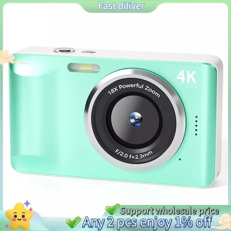 กล้องดิจิตอล 4K กล้องดิจิตอล 64MP ขนาดกะทัดรัด 4K กล้องดิจิตอลสําหรับถ่ายภาพและ 18X ซูมดิจิตอลกล้อง 64MP ขนาดกะทัดรัด 4K กล้องดิจิตอล Vlogging กล้อง 3 180° พลิกหน้าจอ