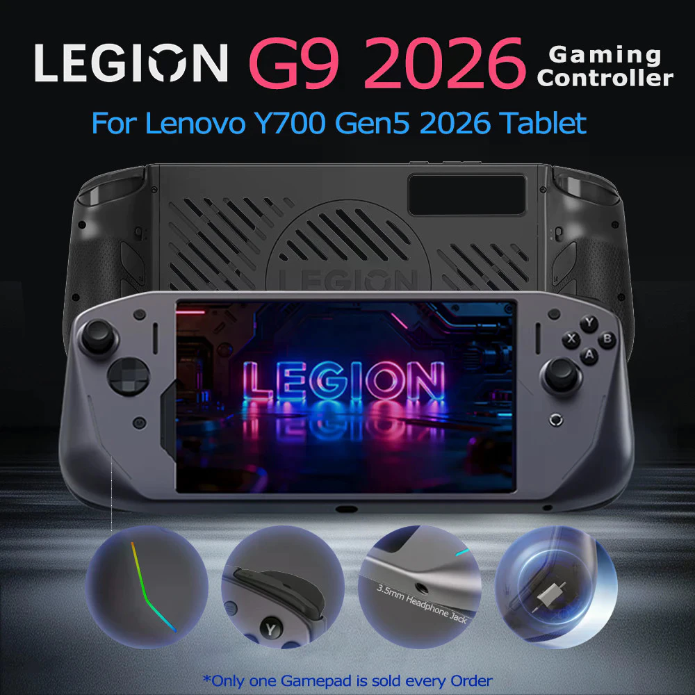 ใหม่ LEGION G9 2026 Gaming Controller สําหรับ Lenovo Y700 Gen5 แท็บเล็ต Exclusive RGB ความแม่นยําสูง Hall Rocker Handle Gamepad