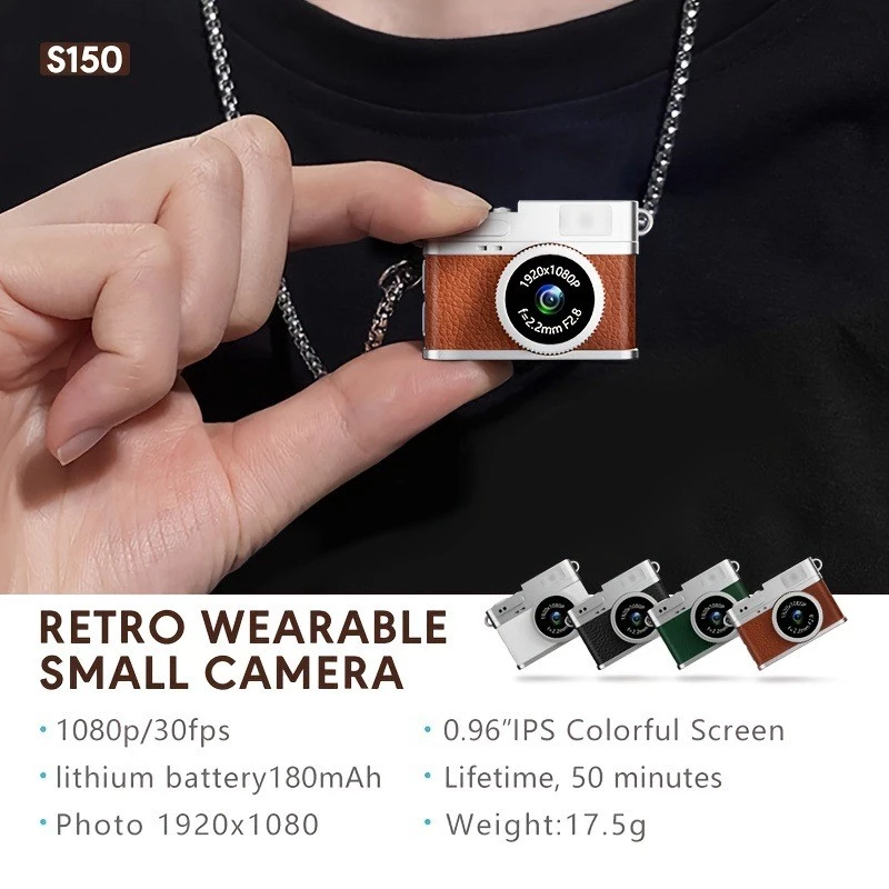 Mini Thumb Camera Campus Digital Camera Retro CCD Retro Portable Recorder กล้อง Thumb-Sized สําหรับวันเกิดการเดินทาง R1OQ