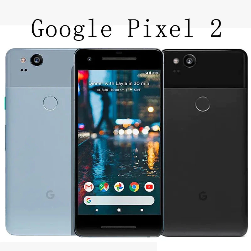 Google Pixel 2 Pixel2 5.0 นิ้ว Octa Core 4G LTE โทรศัพท์มือถือ Android สมาร์ทโฟน 4GB+64GB/128GB