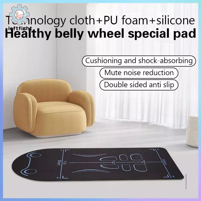 ซ้ายเสื่อโยคะลื่นSho Absorber Thiเข่าเสื่อคุกเข่าPadsนํามาใช้ใหม่ยิมเสื่อสําหรับผู้หญิงผู้ชายบ้านพิลาทิสชั้นออกกําลังกายGHT