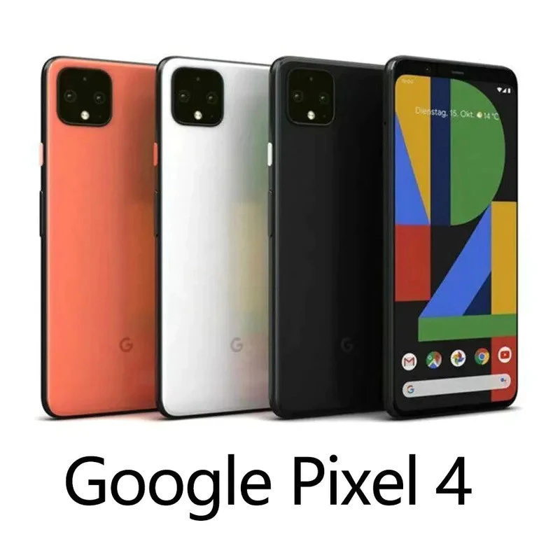 Google Pixel 4 4G LTE โทรศัพท์มือถือ Face ID 5.7" 6GB+64GB 128GB NFC 12.2MP+16MP+8MP Octa Core โทรศัพท์มือถือมือสองสมาร์ทโฟนมือสอง
