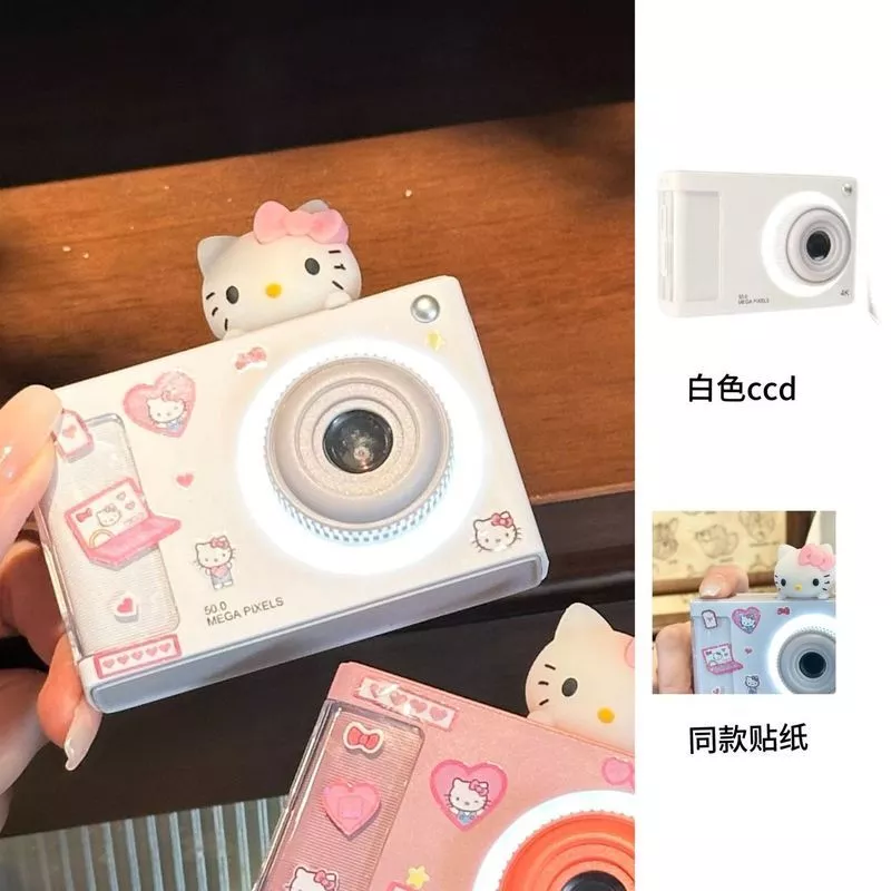C กล้อง CCD ปาร์ตี้นักเรียน Selfie HD นับสามารถถ่ายภาพกล้องโพลารอยด์ Retro HD Dual Photo ของขวัญ 6.1
