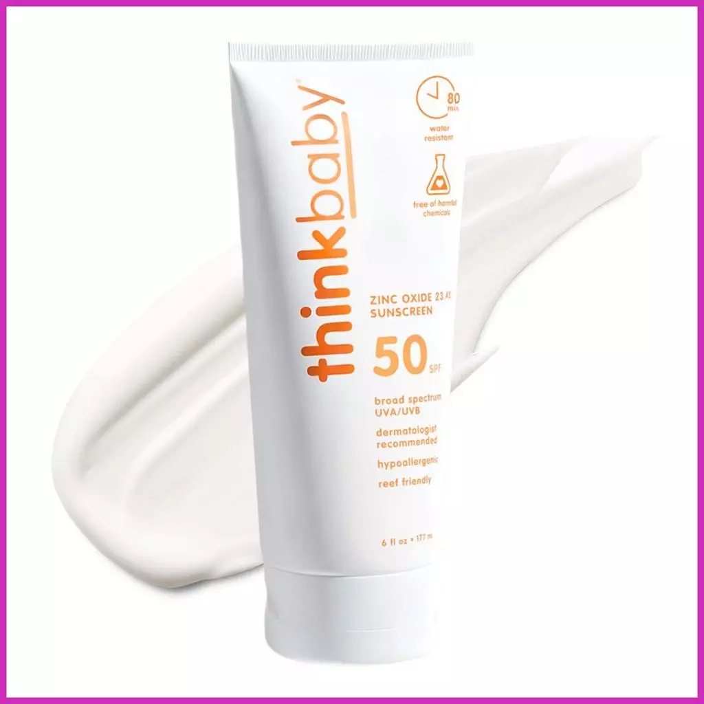 Kids Sunblock Broad Spectrum SPF 50 Gentle Waterproof 177ml ครีมป้องกันแสงแดดสําหรับฤดูร้อน Body Arms ขาหลัง verasath