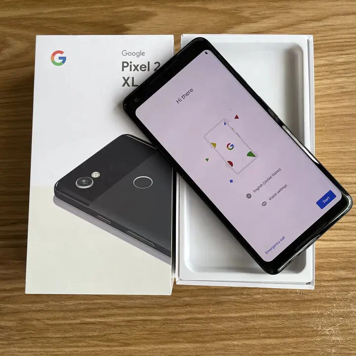 Google Pixel 2XL 4G โทรศัพท์มือถือ 2XL 4GB+64GB/128GB ROM 6.0 NFC FingerPrint 12.2MP+8MP สมาร์ทโฟน Android สมาร์ทโฟนมือสอง VZOT