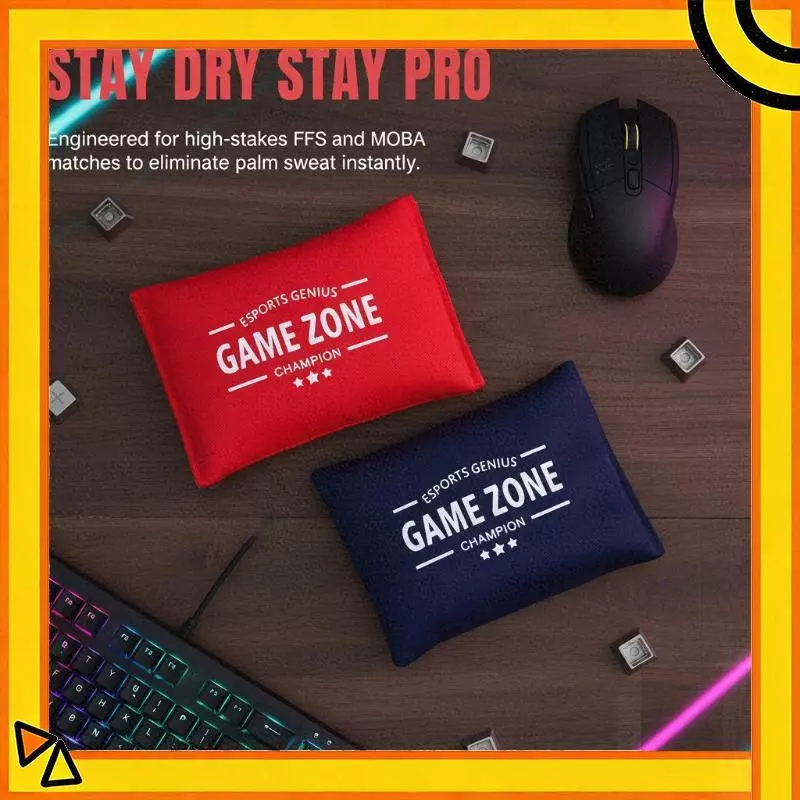 (ใหม่) Esports Palm Sweat Pads Absorbent NonSlip Grips forpetitive FPS Gaming LongLastingfort