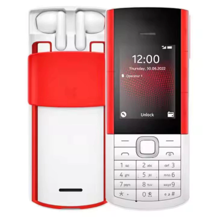 2.4 นิ้ว Dual sim Card 2G โทรศัพท์มือถือ GSM ปลดล็อคปุ่มฟังก์ชั่นโทรศัพท์มือถือพร้อมชุดหูฟัง