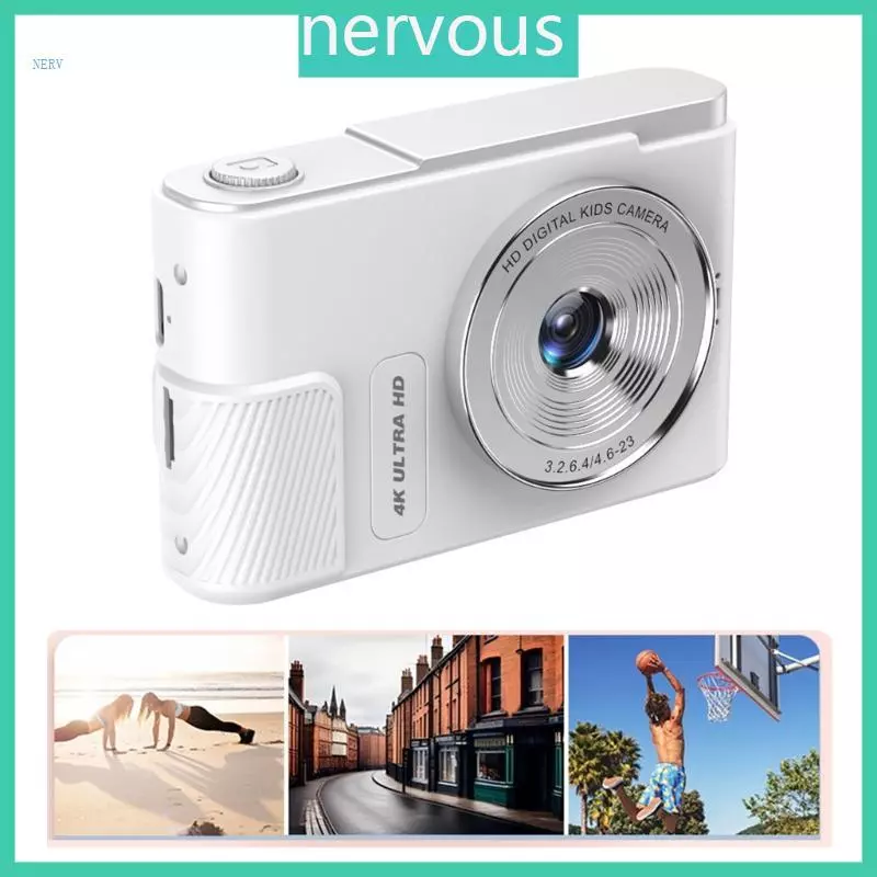 NERV CCD กล้อง 44MP 4K 3280x2160 กล้องดิจิตอลความจุ 800mAh TypeC