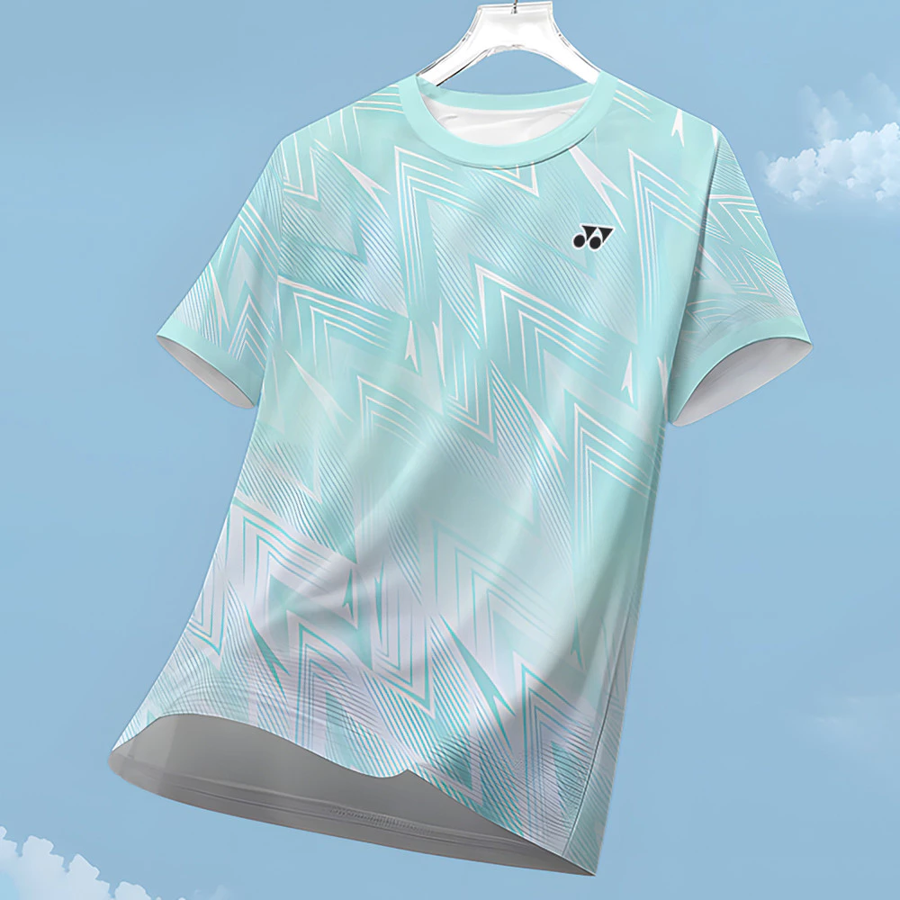 เสื้อยืดออกกําลังกายระบายอากาศ Yonex | ชุดกีฬาซับเหงื่อแขนสั้นผู้ชายและผู้หญิง | ชุดฝึกวิ่งแบดมินตัน | ข้อเสนอเวลาจํากัด