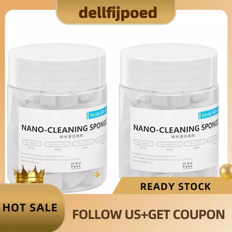 dellfijpoedNano ฟองน้ําทําความสะอาดเครื่องมือเช็ดไร้ฝุ่นสําหรับโทรศัพท์มือถือหน้าจอกาวกําจัด/กล้อง/PCB เชื่อมฟลักซ์ทําความสะอาดน้ํามัน