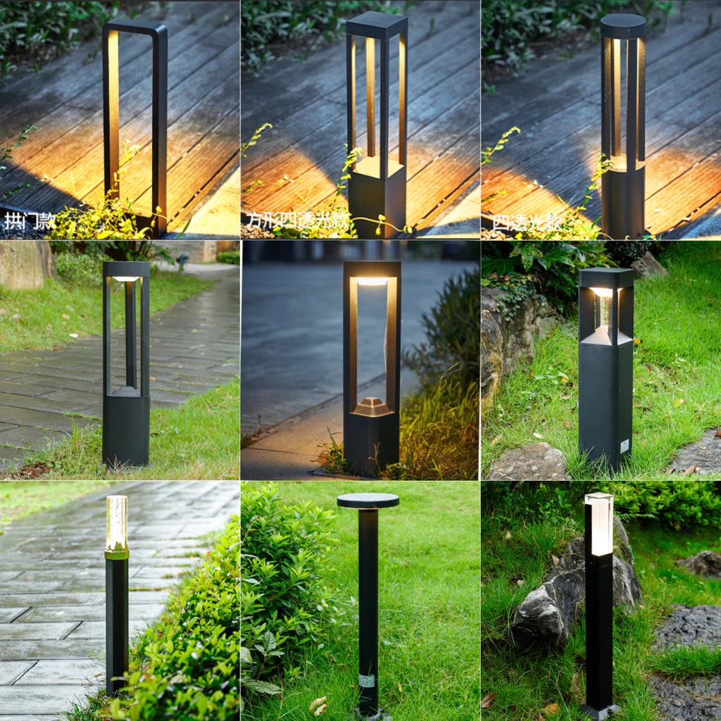ไฟสนามหญ้าสวนกันน้ํากลางแจ้งไฟสนามหญ้าพื้นที่ขนาดเล็ก LED สวนภูมิทัศน์สวนวิลล่าไฟสวน